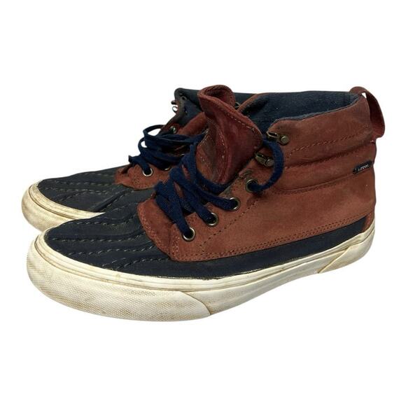 Vans Other - Vans Sk8 Hi Del Pato Mens Size 8 Women’s 9.5 Duck Boot Maroon Black Unisex